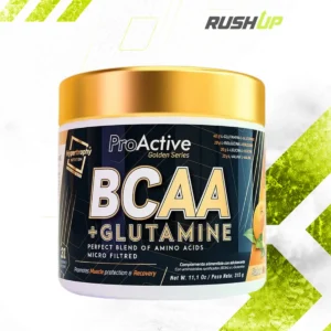 BCAA 2:1:1 con glutamina RushUp para recuperación muscular y rendimiento deportivo